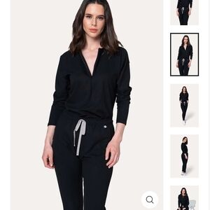 Black Long Sleeve Jumpsuit